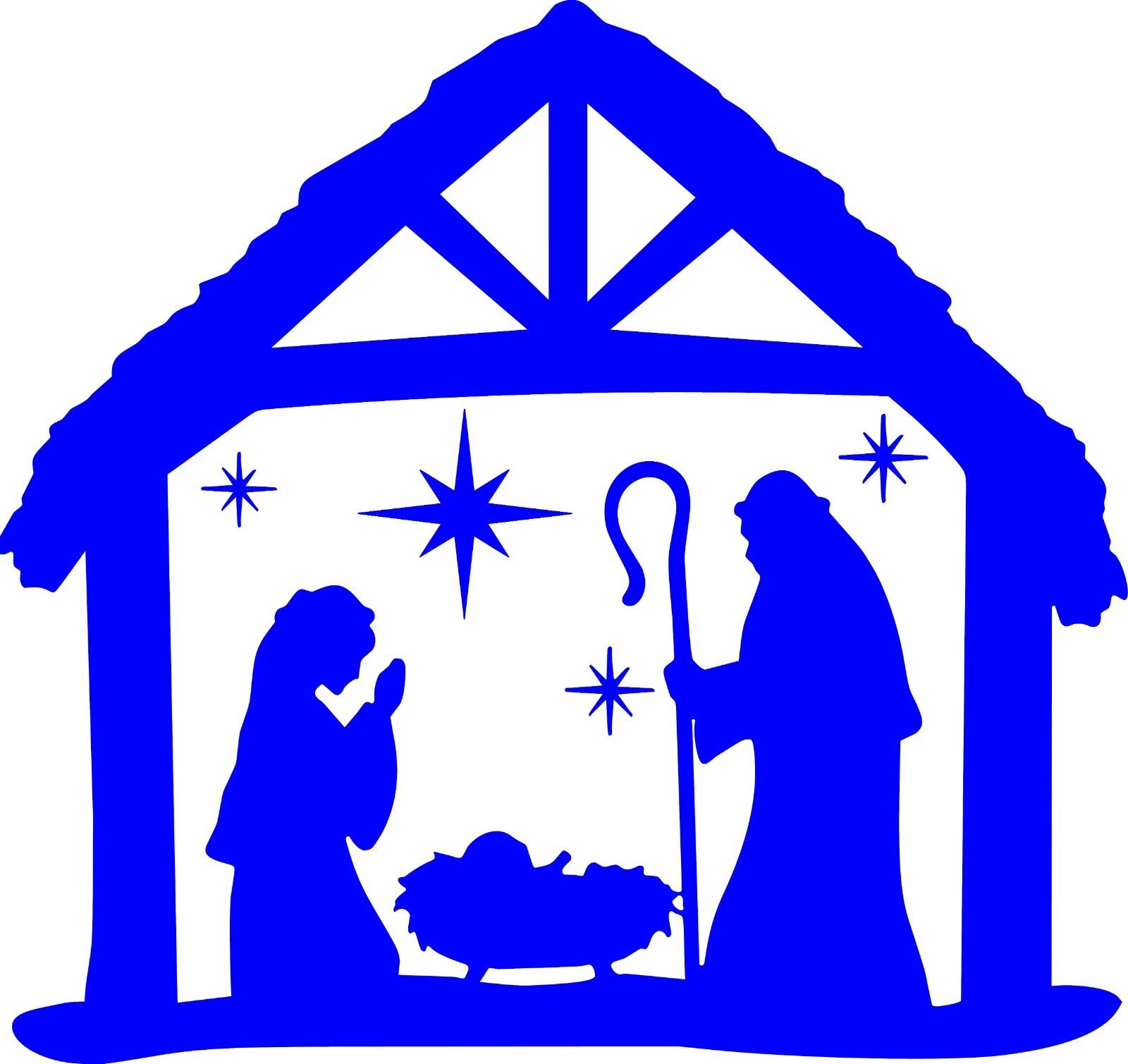 Christmas decal/ 5.5"w x 5"h The Night of his Birth In your Choice of color