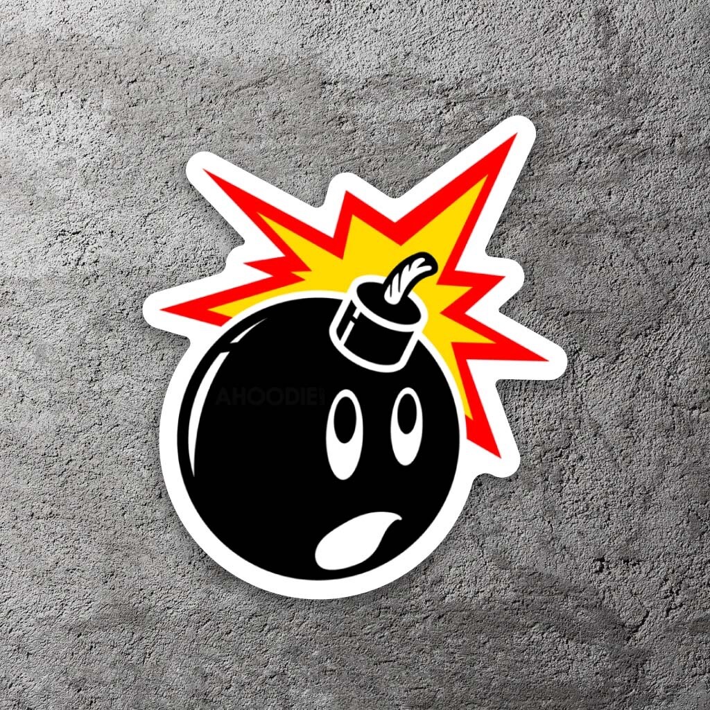 The Hundreds Bomb Vinyl Sticker 4" Tall – Includes Two Stickers
