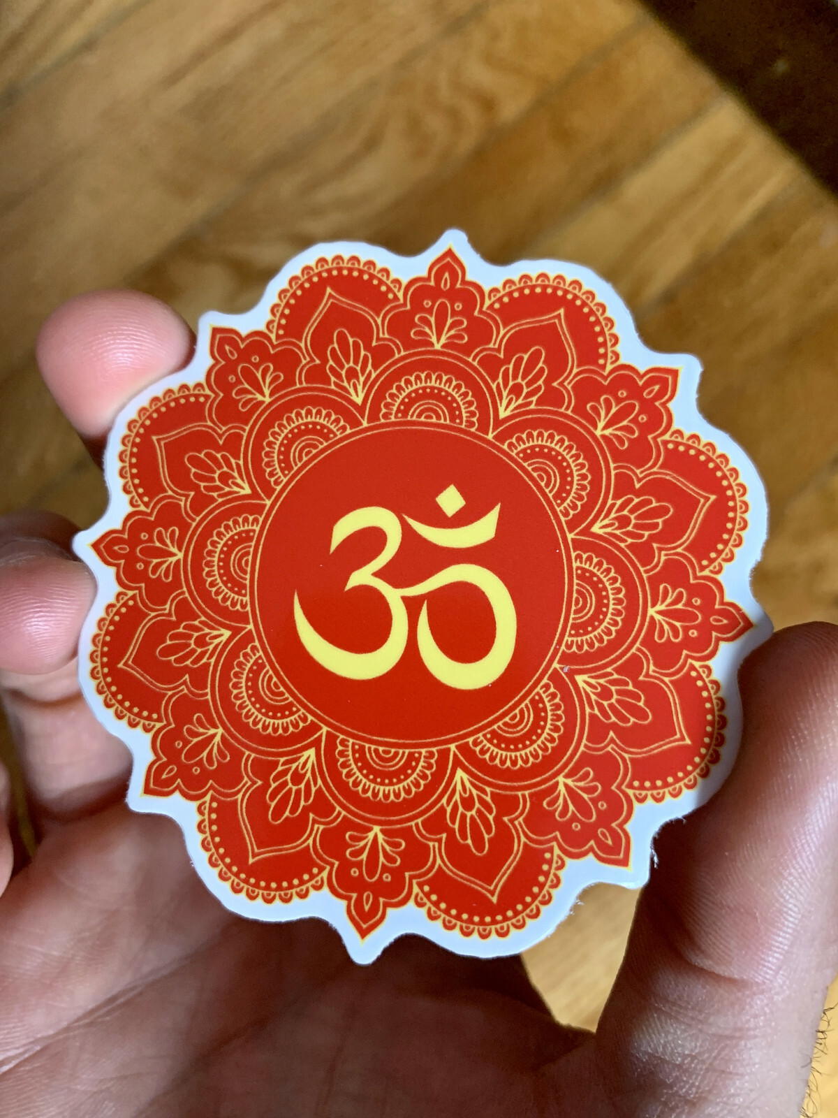 Yoga Om Symbol Buddhist Mandala Premium Vinyl Car Wall Laptop Sticker Buddha