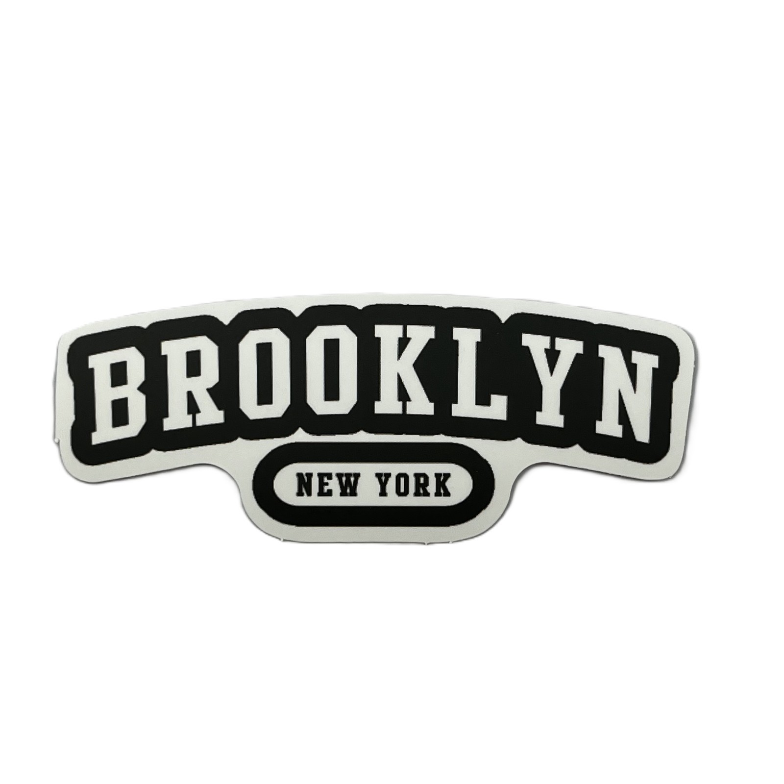 Brooklyn New York Vinyl Sticker Black and White Borough Banner NYC City Graphic