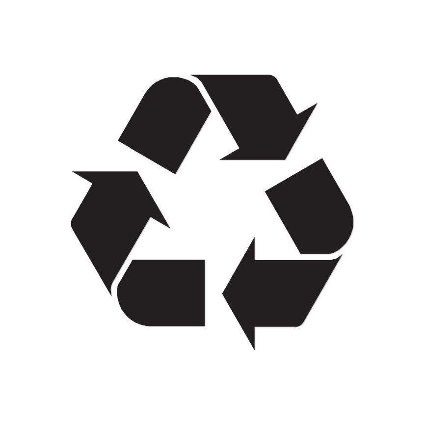 Recycling Symbol Recycle – Decal Sticker – Multiple Color & Sizes – ebn567