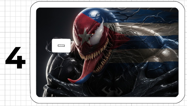 Venom Cuba Flag ATM Debit Credit Card Skin Sticker Latino Cuban Comic Marvel USA