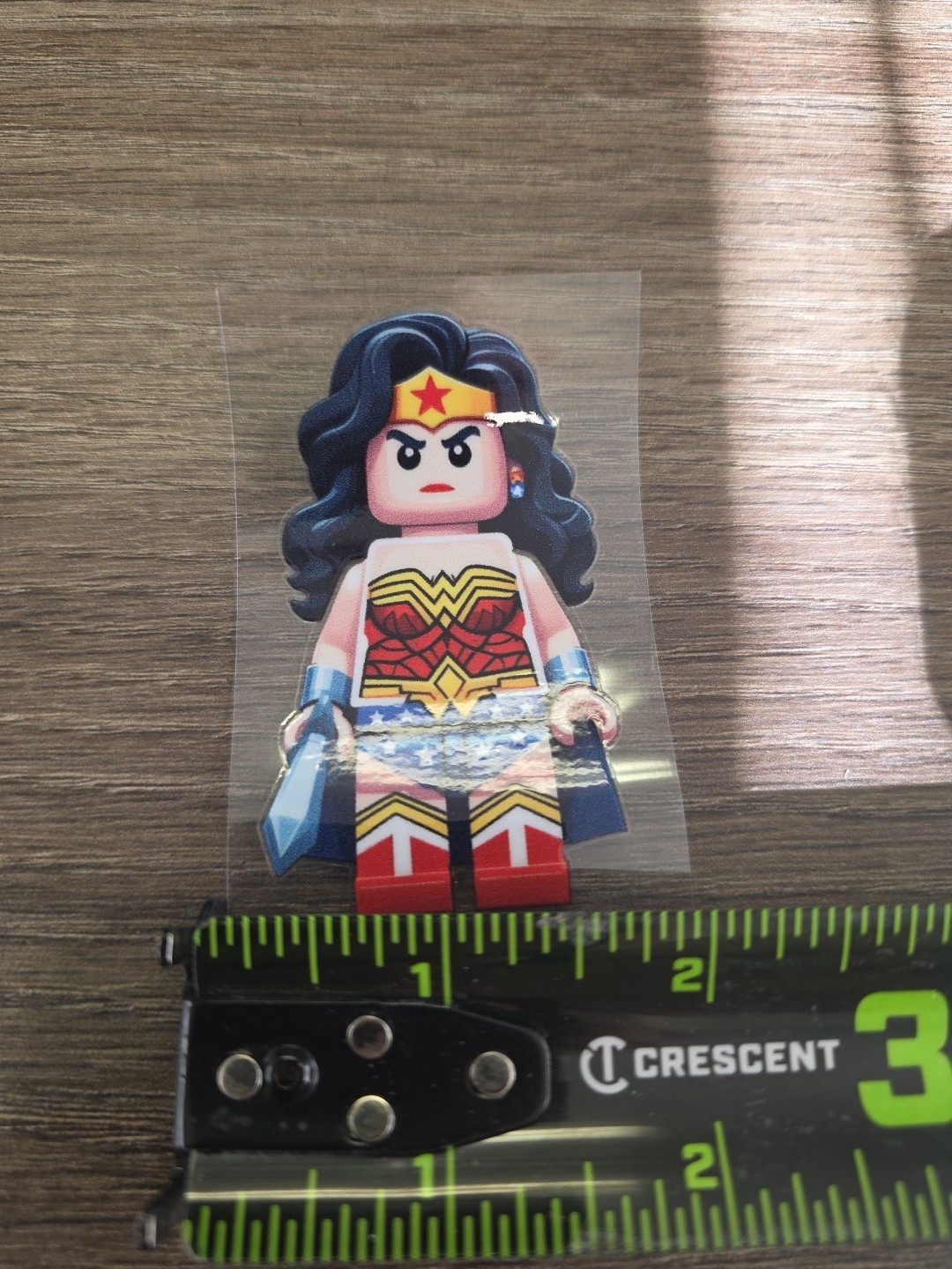 Lego Wonder Woman Figurine UVDTF Decal Made In USA Waterproof