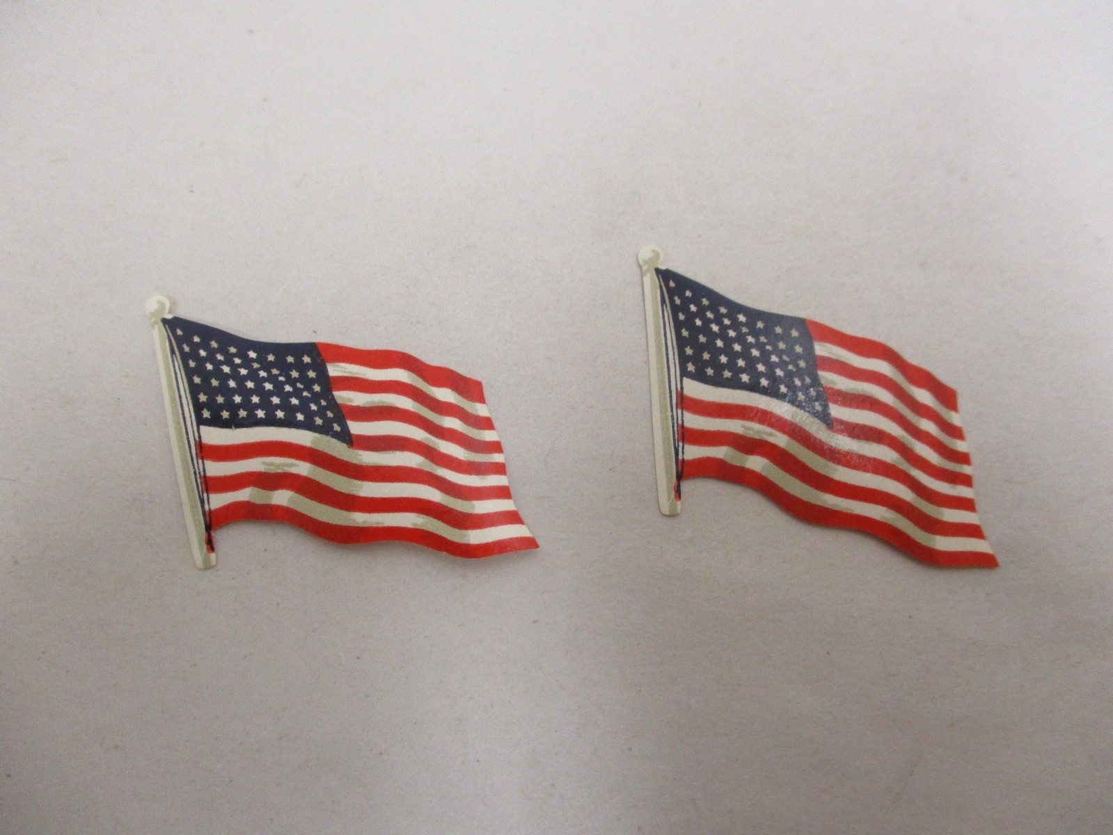 36 48 Star American Flag Stickers w/ Full Gum