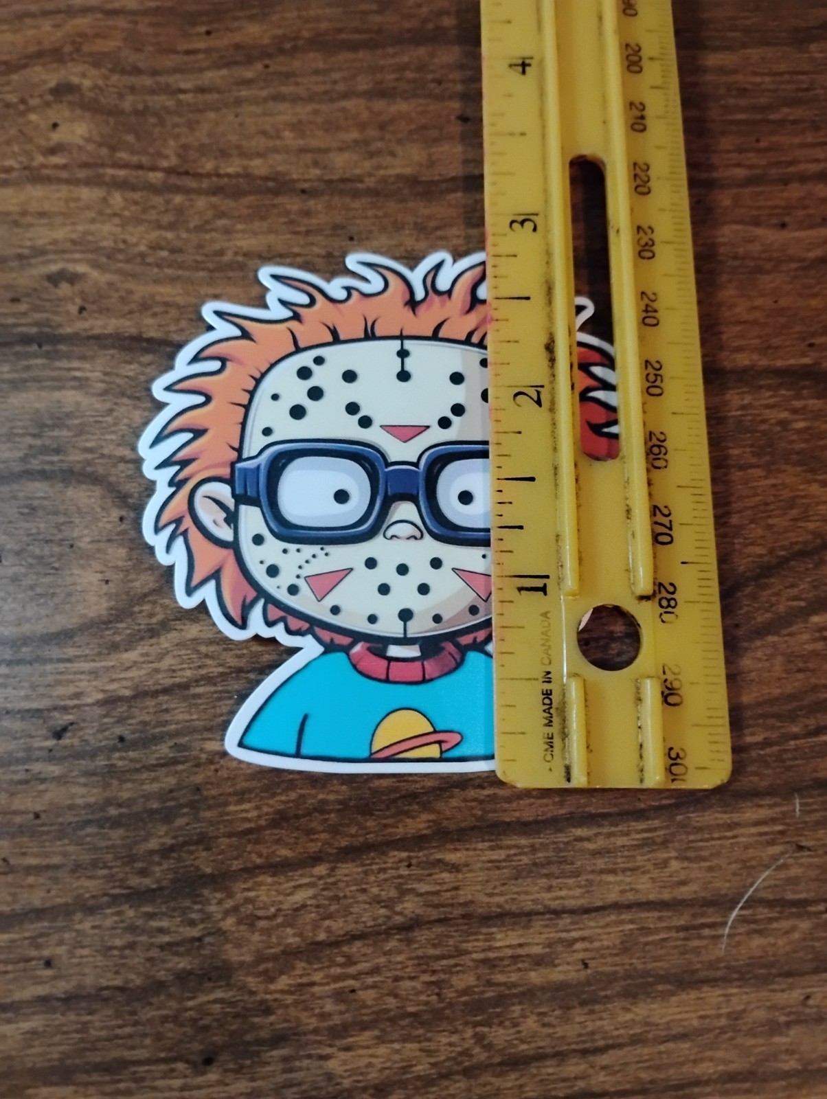 Rugrat Chucky With Jason Mask Funny Humor Vinyl Decal Sticker