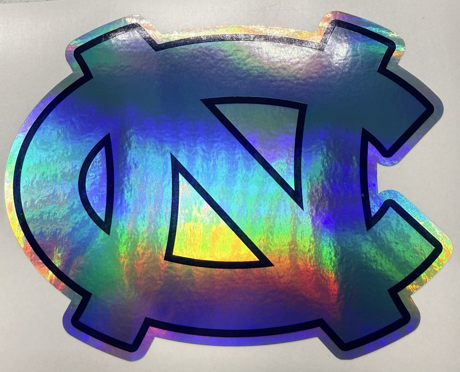 North Carolina UNC Holographic Vinyl Decal