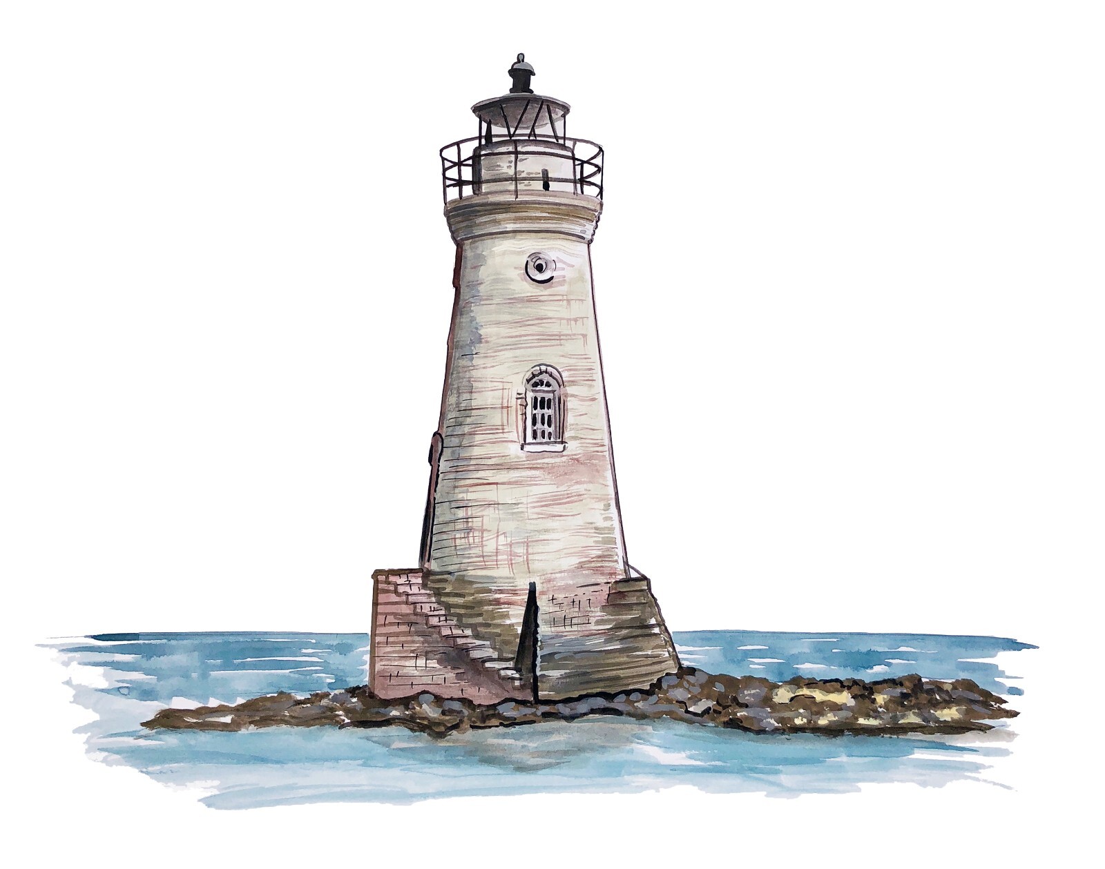 Cockspur Island Georgia Lighthouse Vinyl Decal Sticker – Car Truck RV SUV