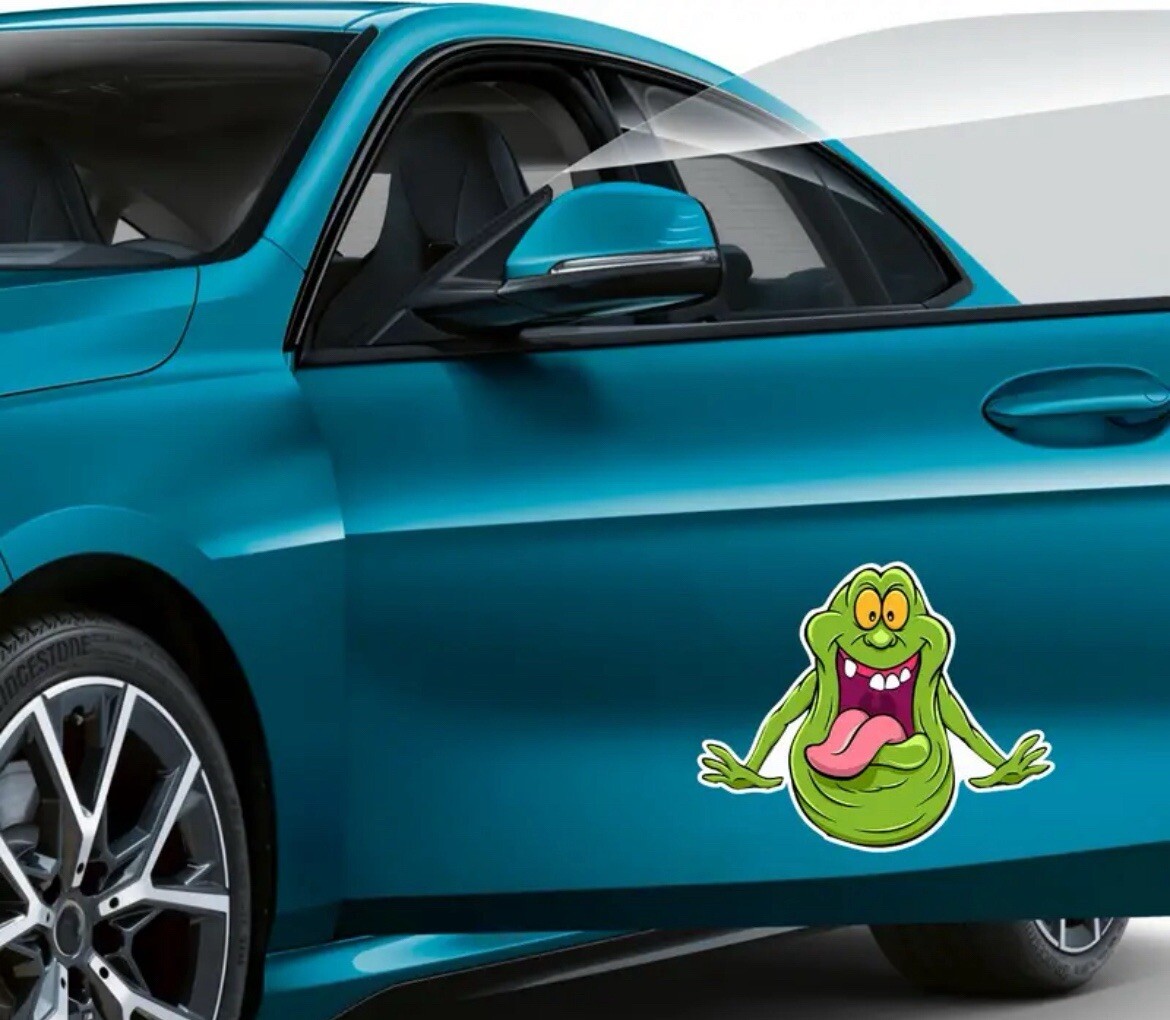 Ghostbusters Cartoon Slimer Sticker