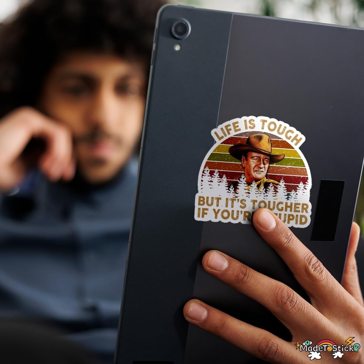 Life is Tough But It's Tougher If You're Stupid 2-Pack Vinyl Decal 4.5"x5"