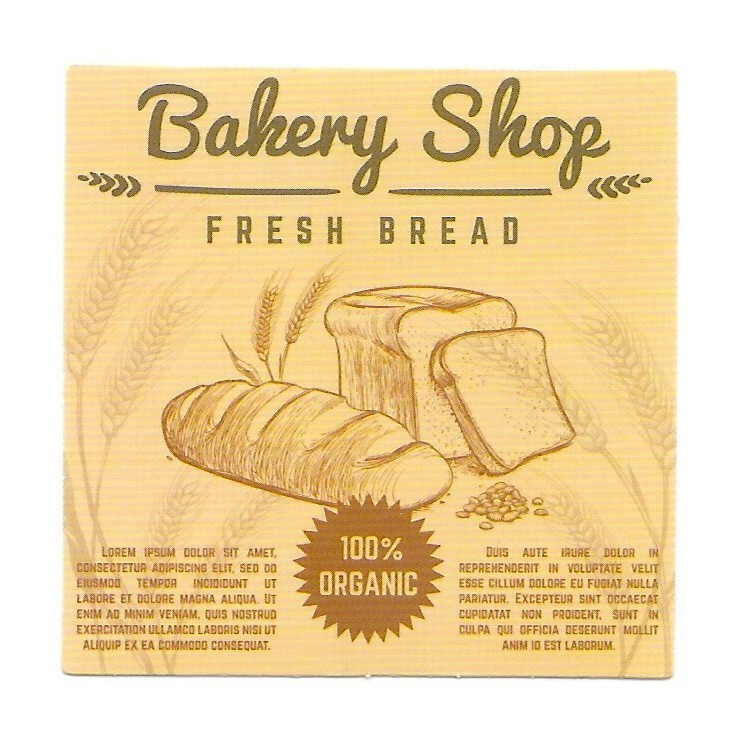 Bakery Shop Sticker Die Cut Fresh Bread Decal Organic Journal Scrapbooking
