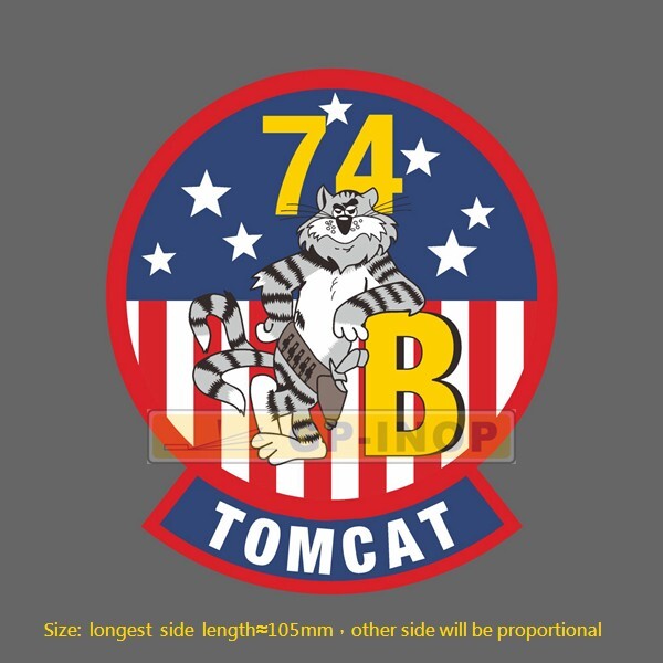 Tomcat F-14 VF-74 B Vinyl Sticker luggage laptop skateboard car Sticker