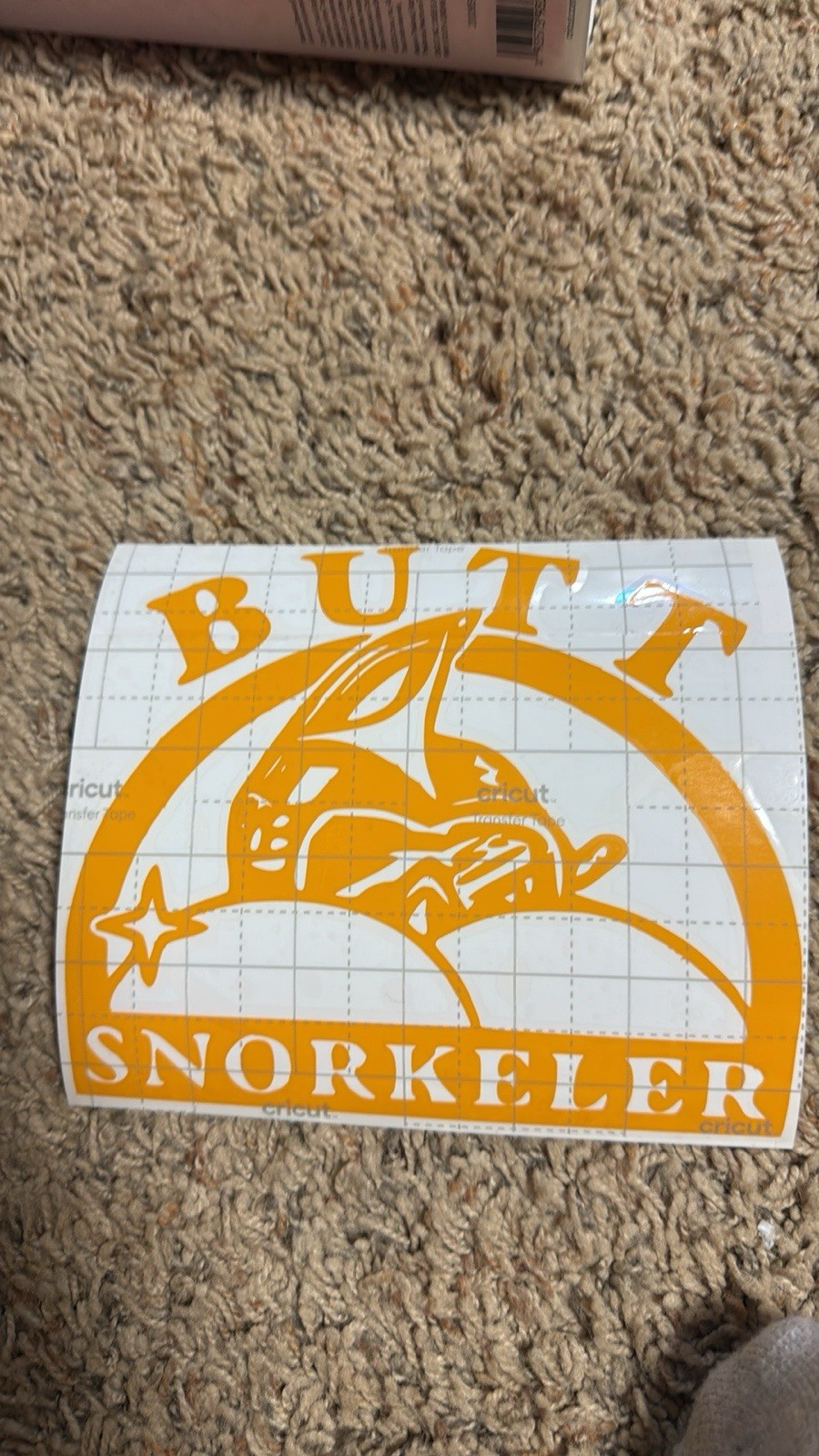 Vinyl sticker Butt Snorkeler