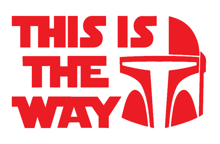 MANDALORIAN, THIS IS THE WAY, STAR WARS, Decal Stickers for Car, Laptop, Tablet