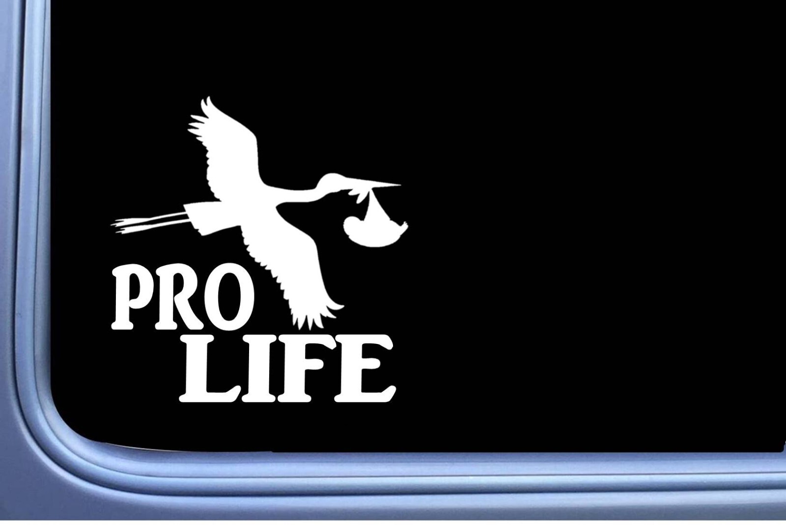 Pro Life Stork Decal Sticker 6" OS 449 bumper sign