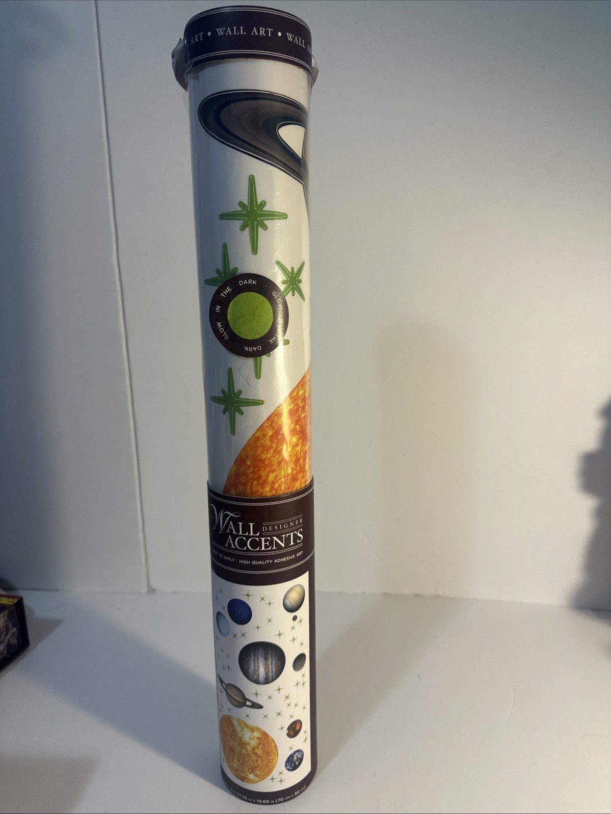 Solar System Glow Wall Accents Decal, Multi Colored 27.56 Inch.x1969inch. NWT
