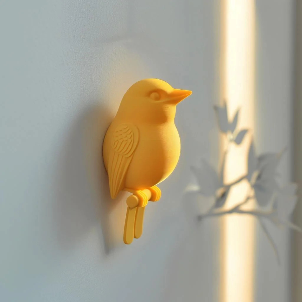 3D Printed Bird Wall Decor | Modern Minimalist Nature Inspired Design | Unique