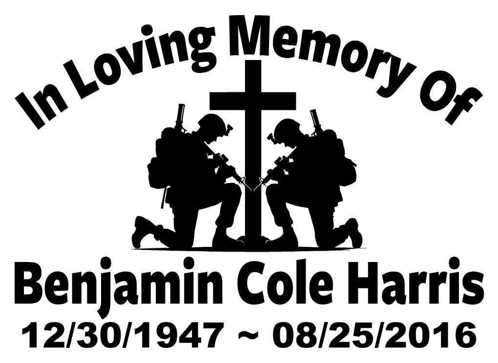 In Loving Memory Of – Military Armed Forces Sticker Decal Memorial Personalize 1