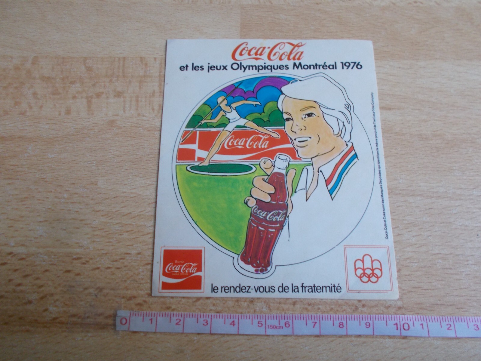 Sticker Coca-Cola And All Games Olympics Montreal 1976