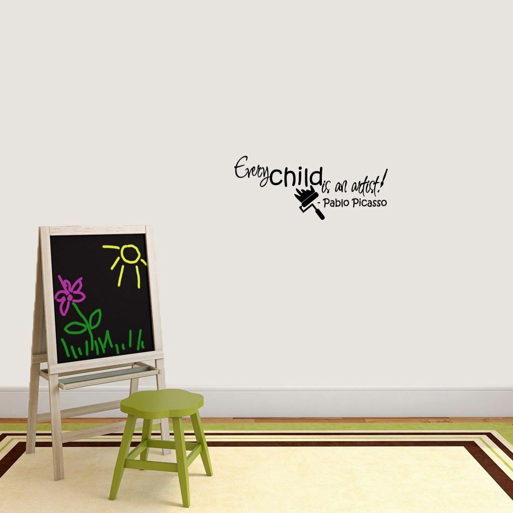 Every Child Is An Artist Wall Decal – Kids, Classroom, Playroom, Wall Sticker