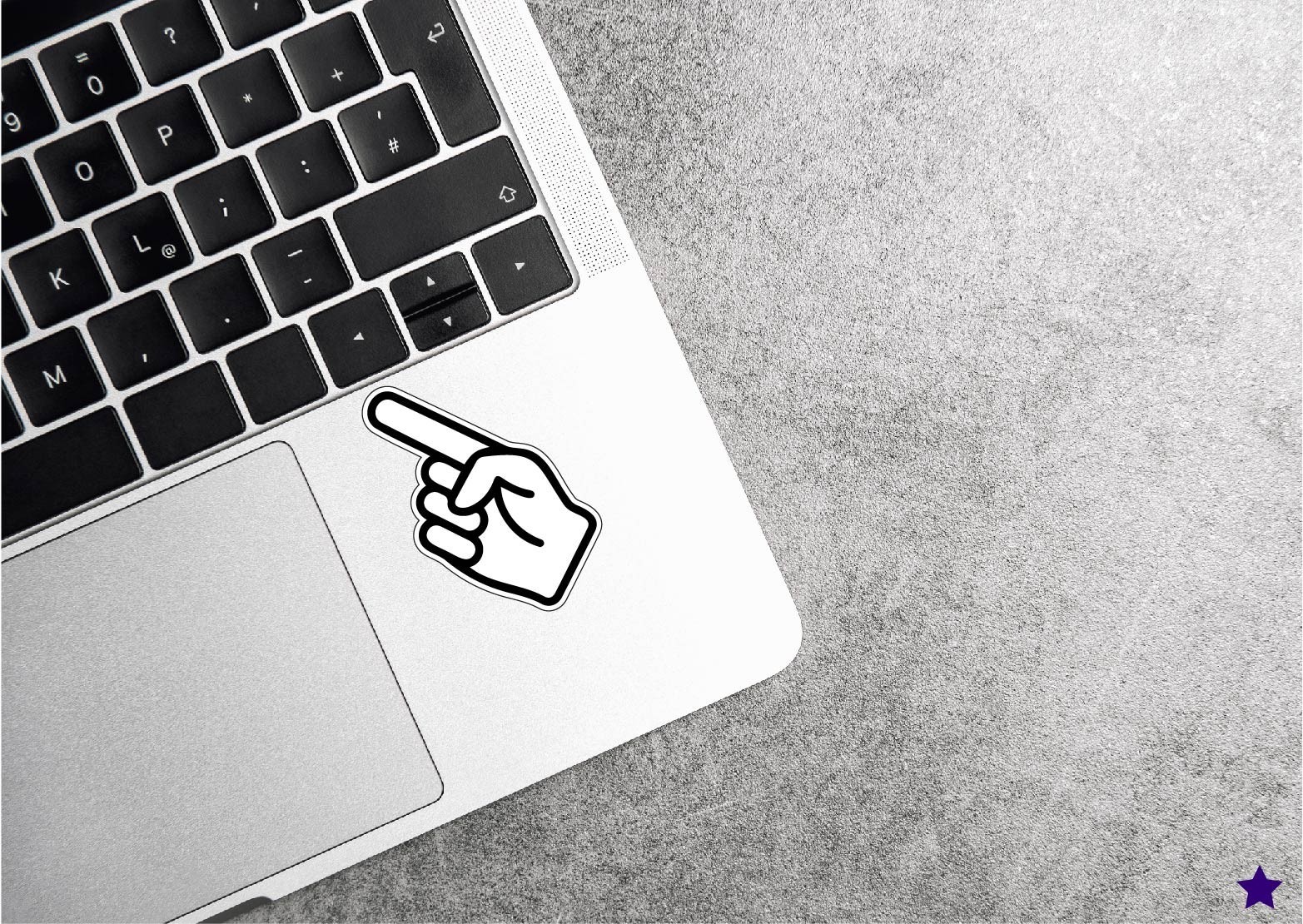 Pointing Hand Decal Sticker Left Right or Both Pointer Finger Marker Here Point