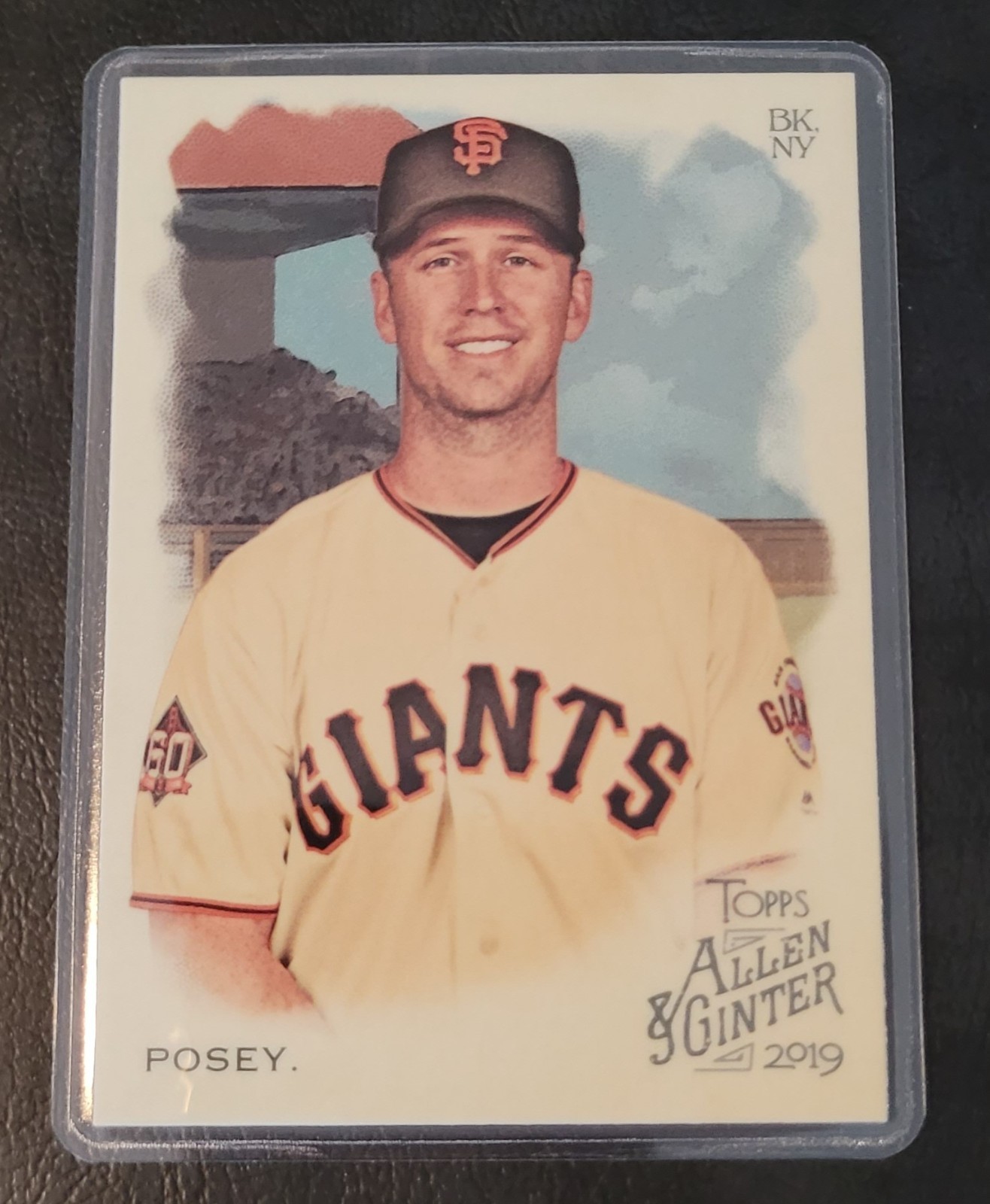 Buster Posey Baseball Card HOF Fridge/Locker/Cabinet Laminated Magnet