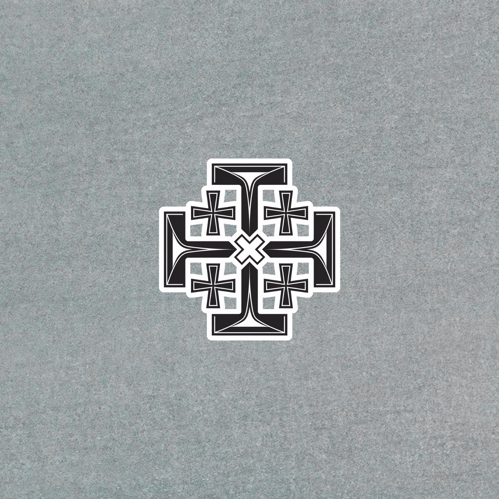 Geometric Cross Sticker – Modern Minimalist Christian Design #1883