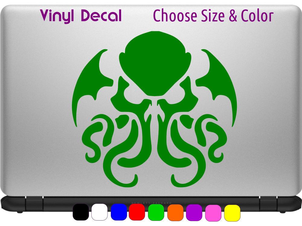 Cthulhu Face Tribal Vinyl Decal Laptop Car Window Sticker CHOOSE SIZE COLOR
