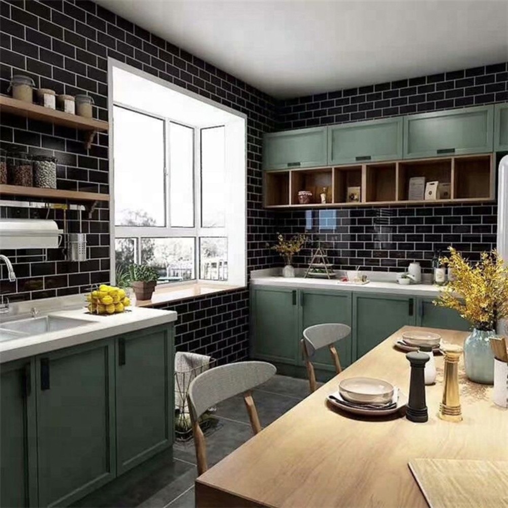 Self- Adhesive Brick Wallpaper Removable Faux Peel and Stick Decals