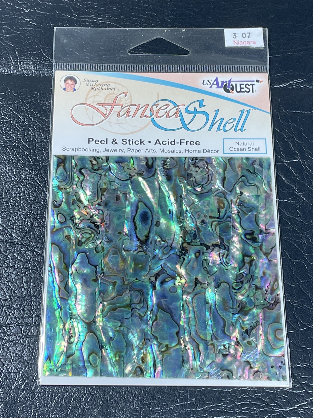 Natural Mother of Pearl Shell Peel & Stick Scrapbook Jewelry Home Decor 4×4 New