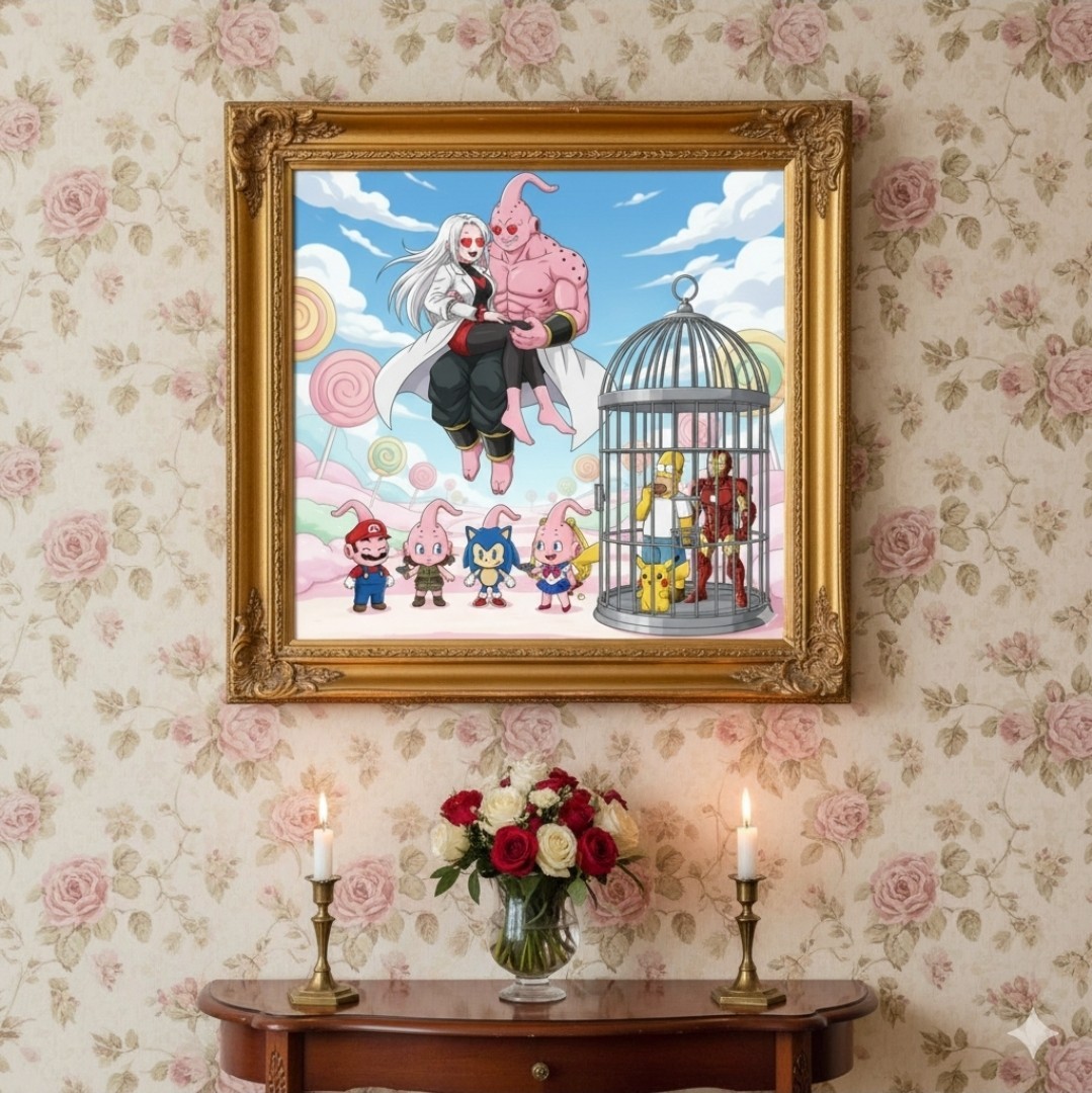 Cotton Canvas Pop Culture Poster Collection Majin BU Multiverse Lover Hero Fan