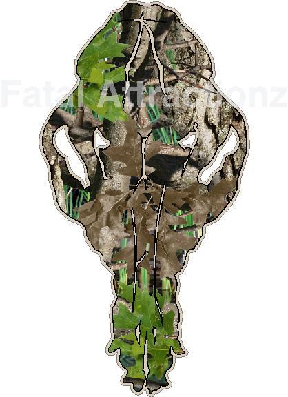Tan Camo Coyote Skull Vinyl Decal sticker fox varmint predator dog hunting