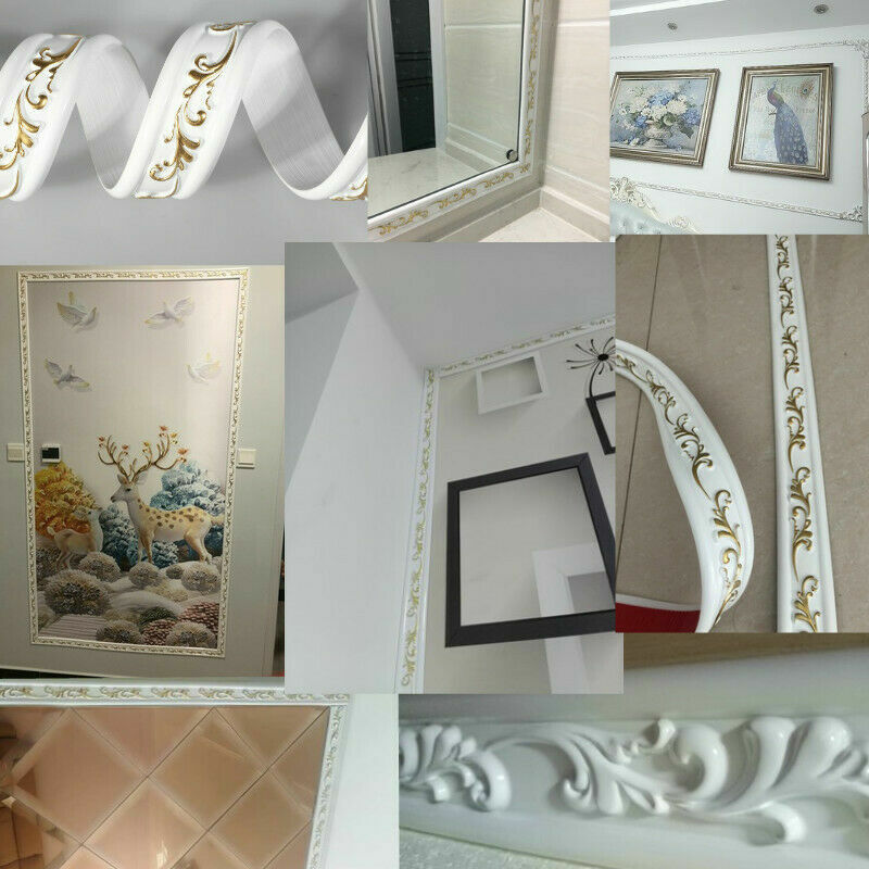 5M waterproof corner embossed wall sticker