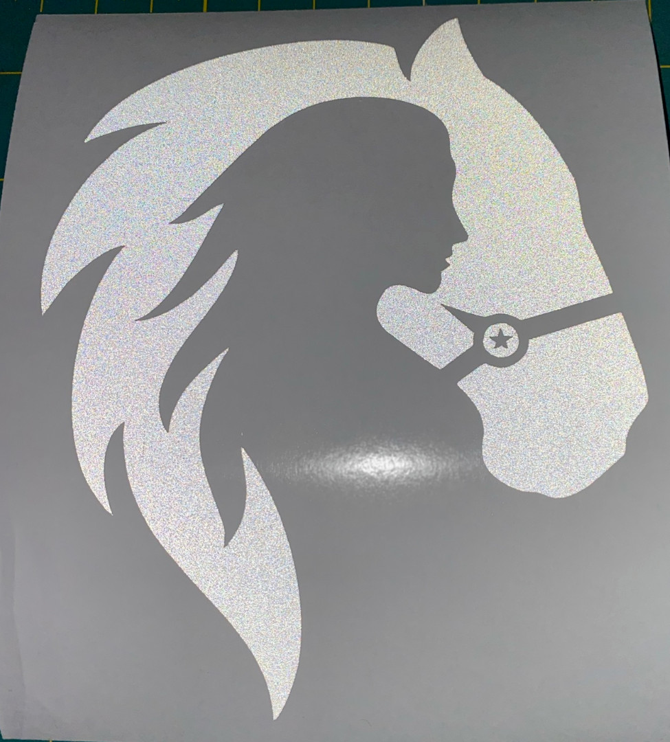 Horse Cowgirl Decal Car Truck SUV Window Bumper Wall Laptop Tablet Trailer