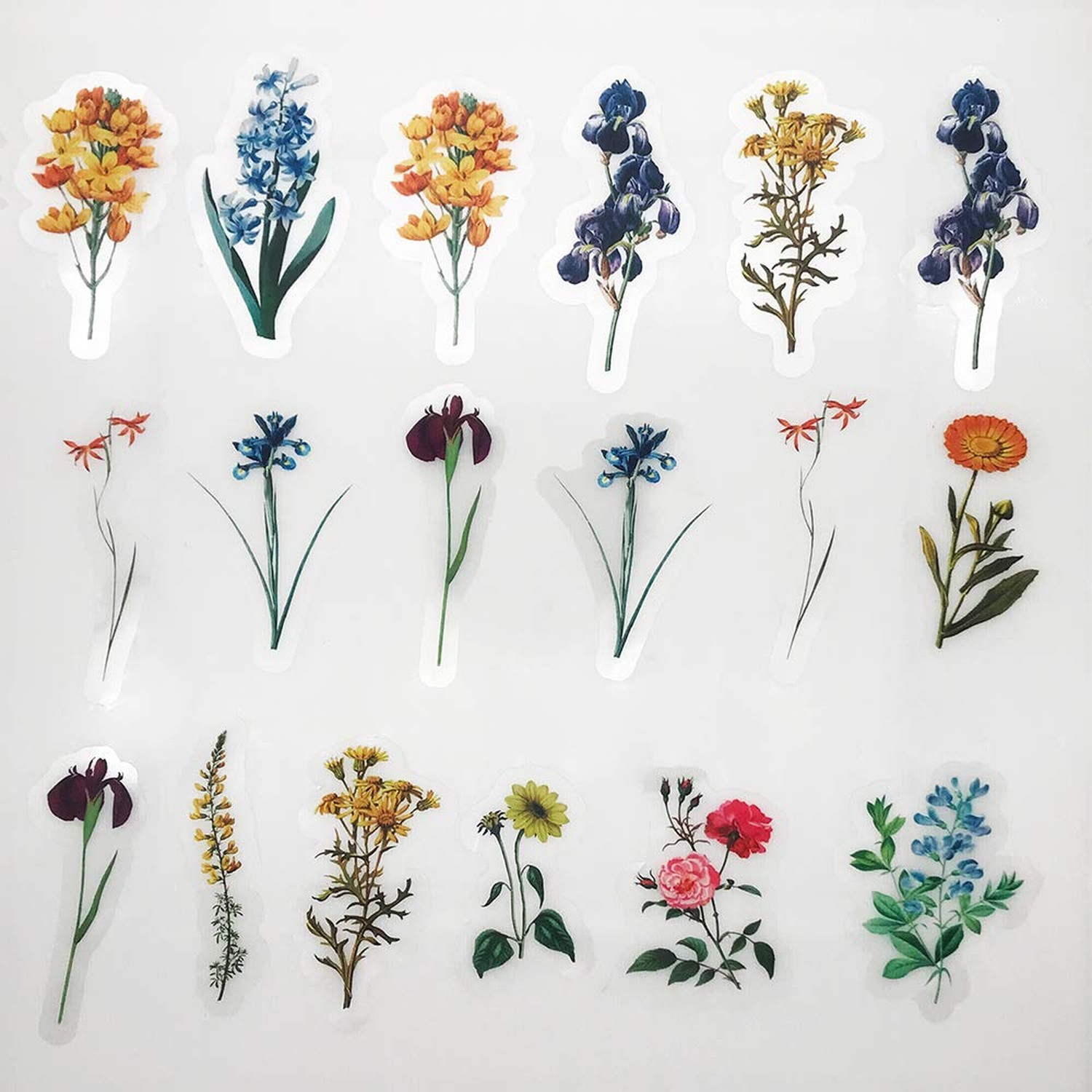 Vintage Natural Stickers, 40Pcs Pretty Floral Decorative Retro Adhesive Water…