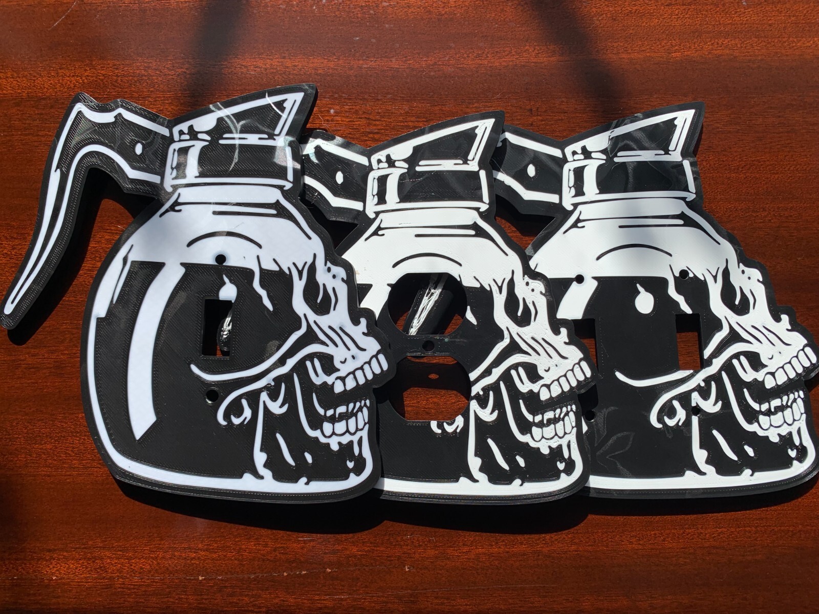 Skull Coffee Pot Light Switch Cover