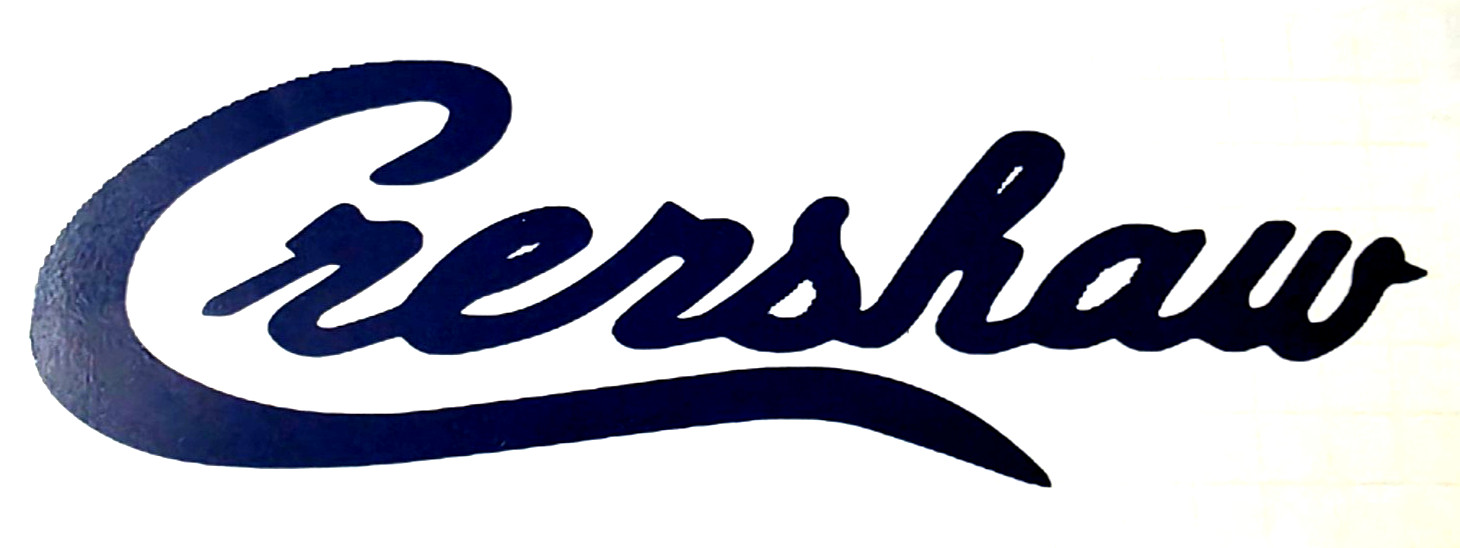 Crenshaw Dark Blue 2×8 Inches Vinyl Decal Sticker For Any Surface On Car 2/24