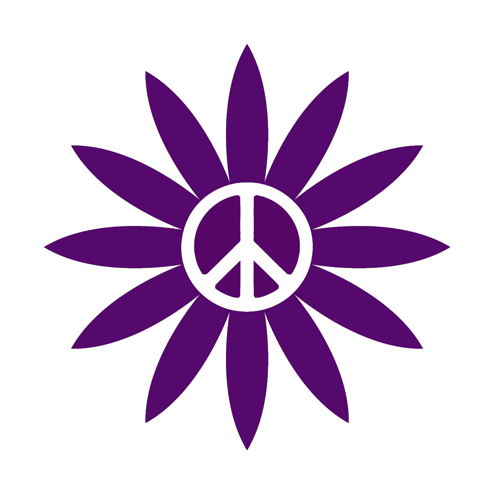 Peace Daisy Decal Buy 1 Get Another 1 Free Flower Sticker