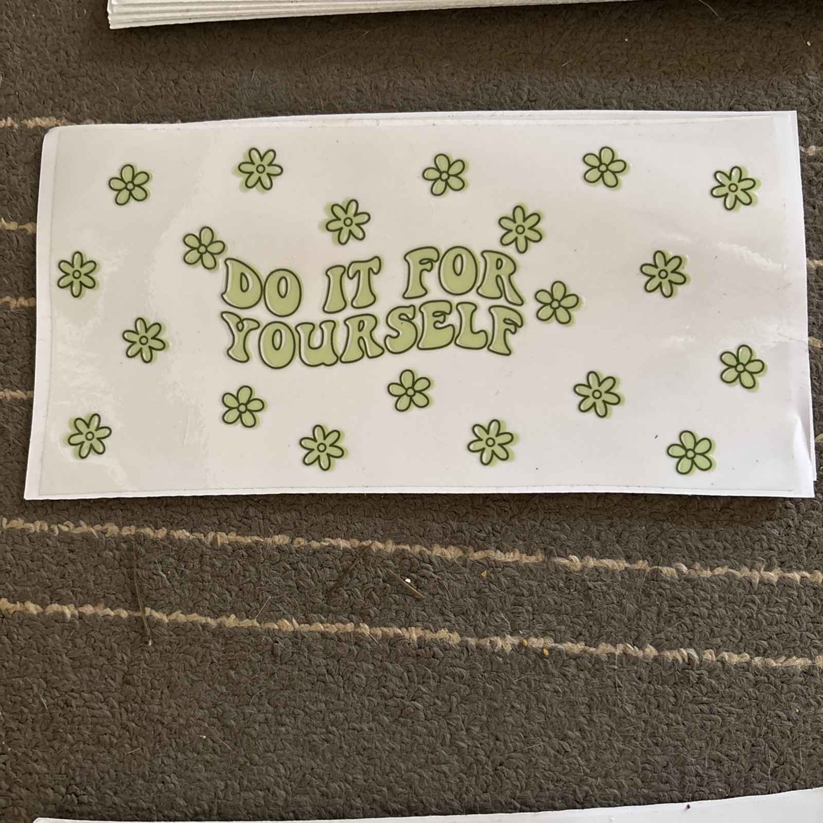 6 mixed Lot of UV DTF 16 oz cup wraps- Motivational Themed
