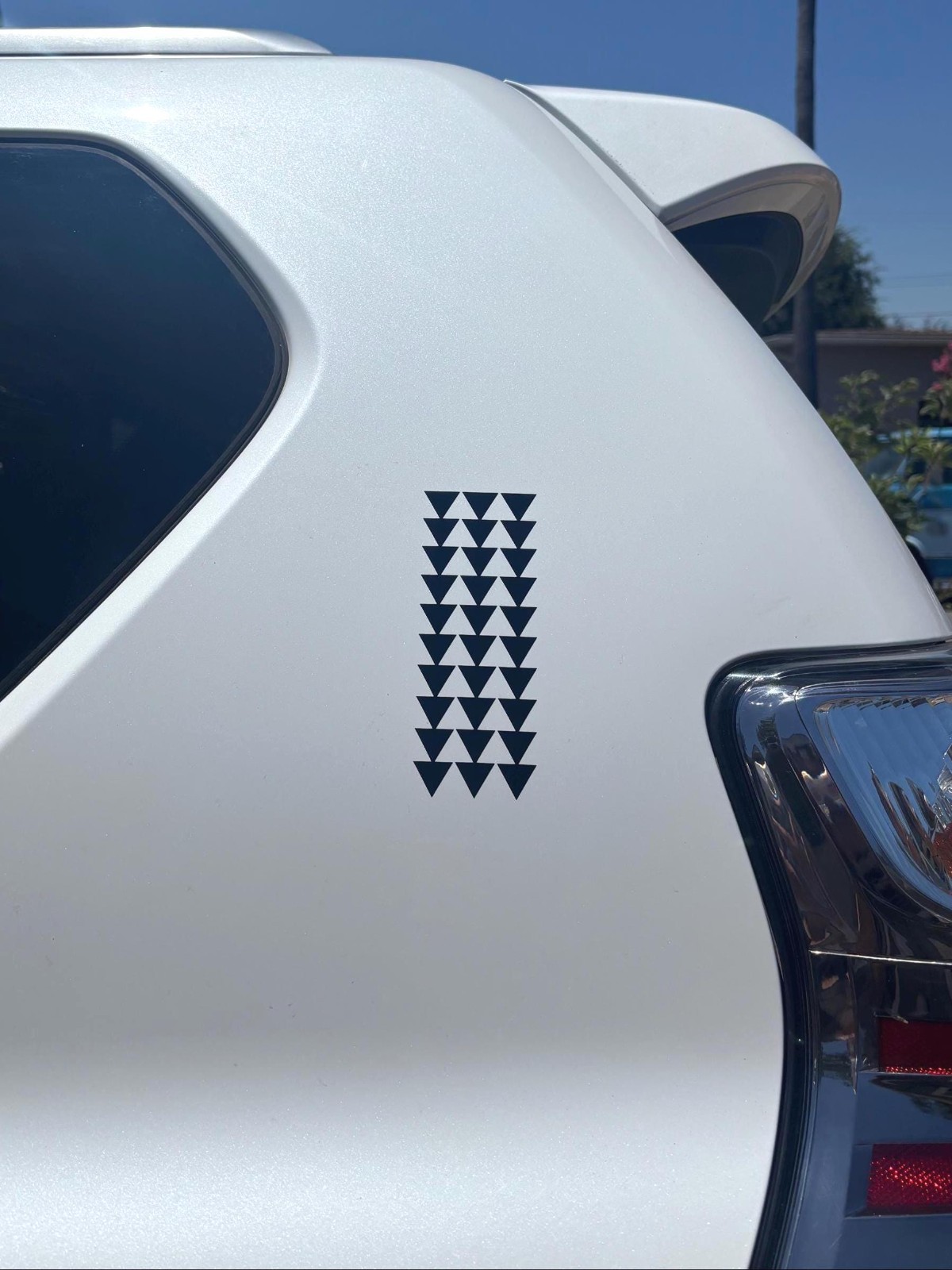 6" Black Hawaiian Design Tribal Triangle Arrows Vinyl Car Window Decal Sticker