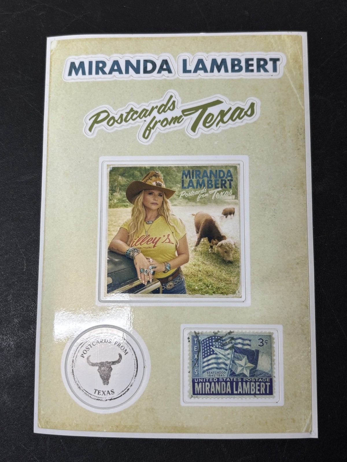 Miranda Lambert – Postcards from Texas Sticker Sheet Promo RSD