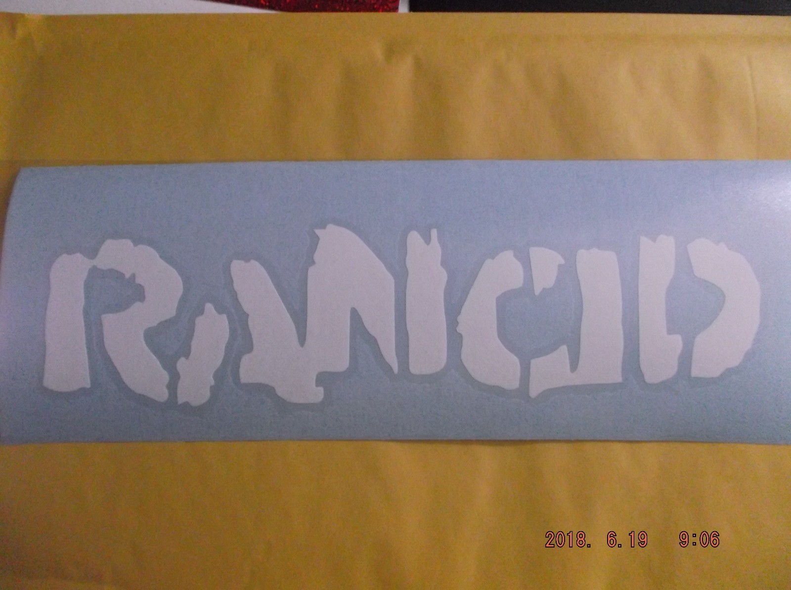 RANCID Decal 12" Wide for Car, Truck, Window, or Any Smooth Surface