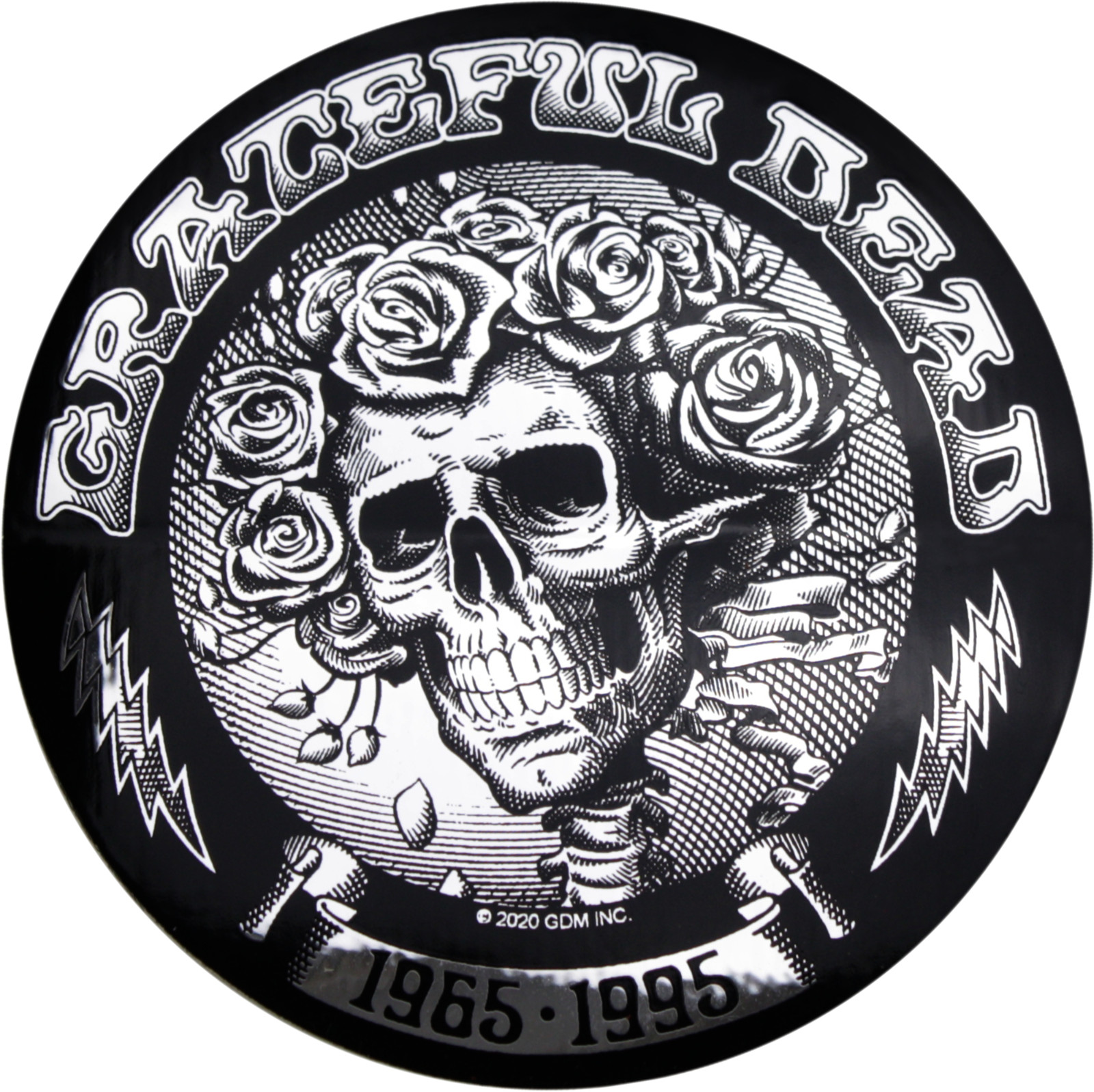 Sticker – Grateful Dead Bertha Skeleton Rock Music Band CHROME FOIL 4" Decal New
