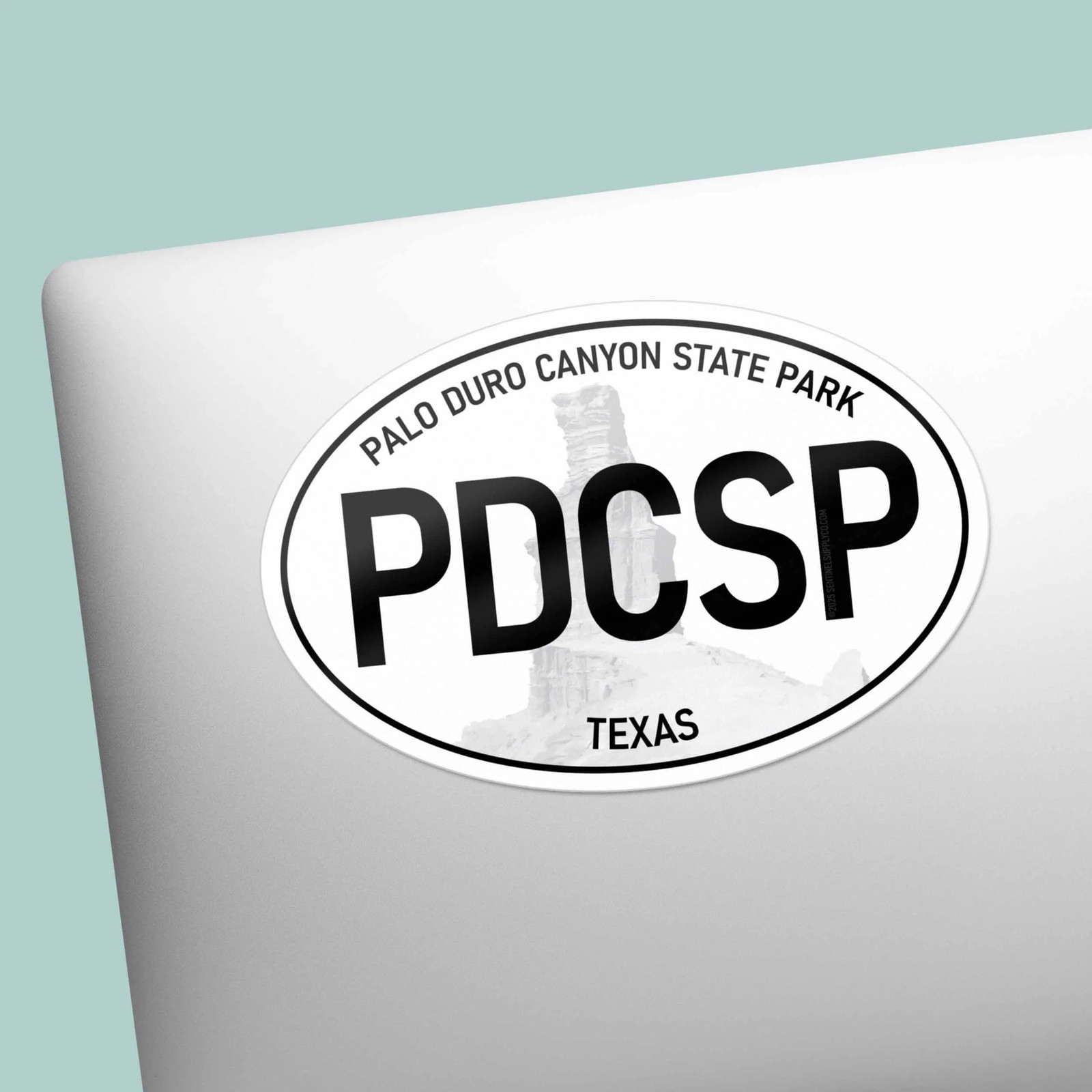 Palo Duro Canyon State Park Texas White Oval Sticker
