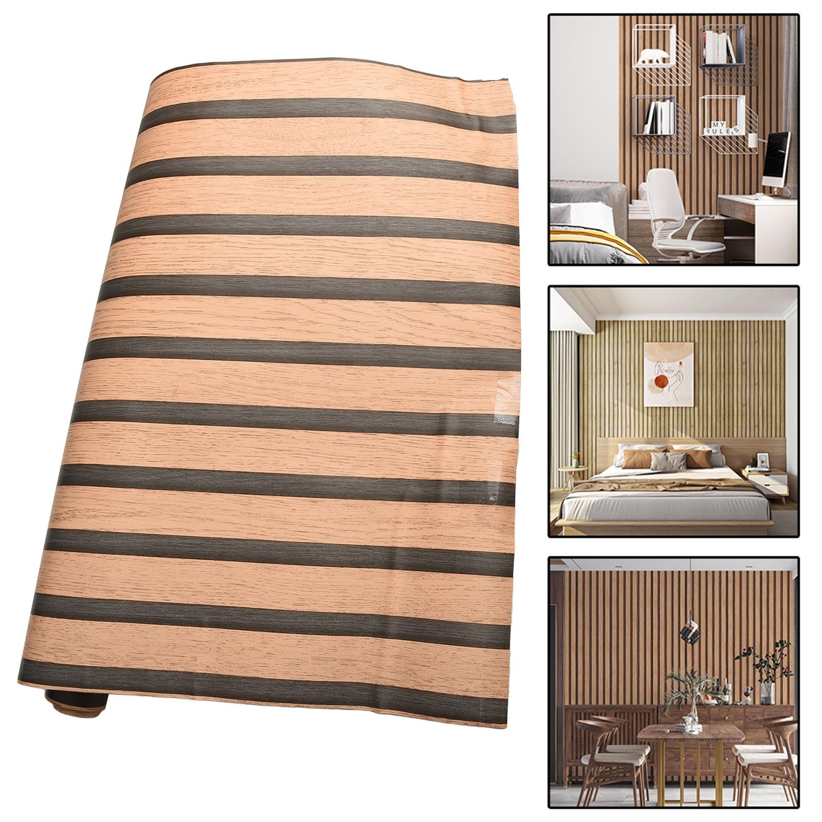 Stylish Waterproof PVC For Wall Stickers in Imitation Wood Grain for Any Room