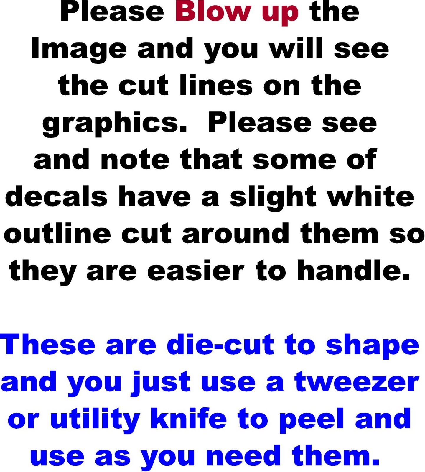 r/c car- WHITE VINYL Sticker Gang SHEET 47 -R/C MODEL Decals 1/12-1/10-rc10