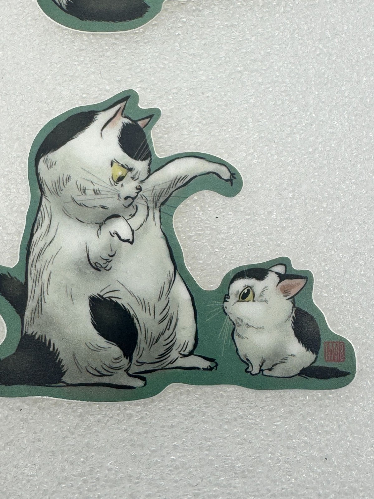 Mab Graves Art and Illustrations Set of 6 Best Kitty Cat Stickers
