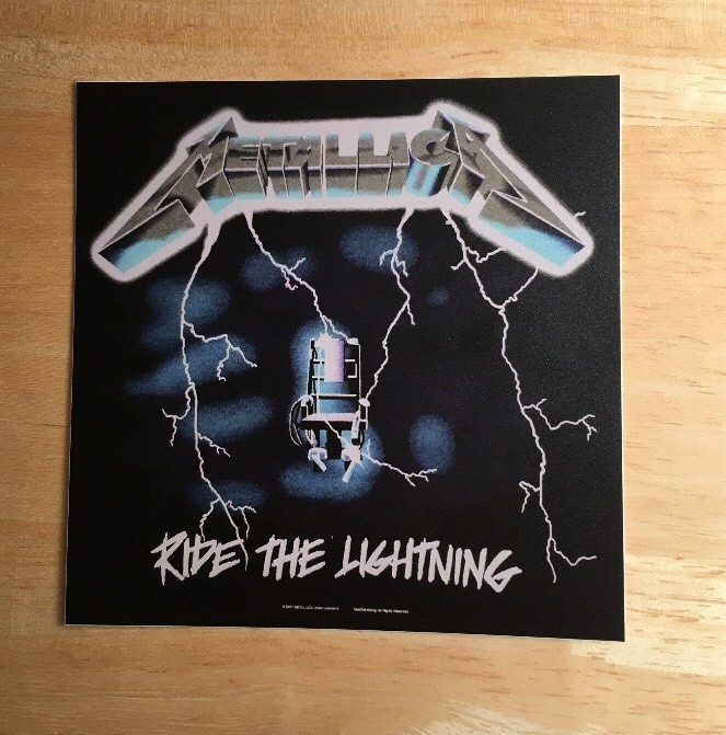 Metallica Sticker Ride The Lightning