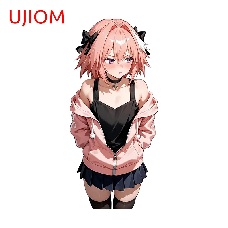 UJIOM Astolfo Shy Femboy Wall Sticker Eye-catching Creative Computer Case Decals