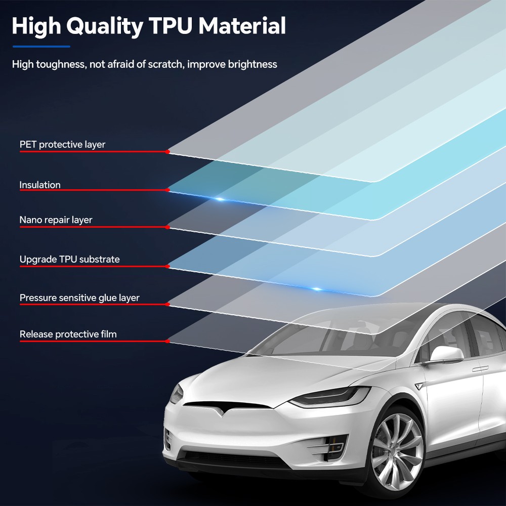 2016-2021 Tesla Model X Full Car Precut Paint Protection Film Clear PPF TPU