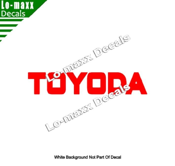 TOYODA Premium Custom Graphics Die-Cut Vinyl Decal for High-Octane Style